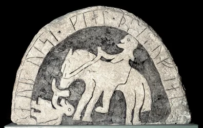 Runestone with a Horseman