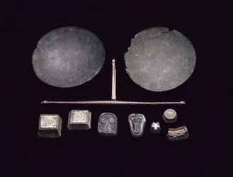 Balance beam for a set of scales, from a Viking boat burial at Kiloran Bay, Colonsay, Argyll, 875-925 AD