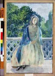 A Young Girl on the Balcony