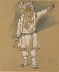 Grandfather Frost. Costume Design for the Opera Snow Maiden by N. Rimsky-Korsakov