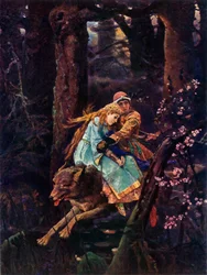 Ivan Tsarevich on a Grey Wolf