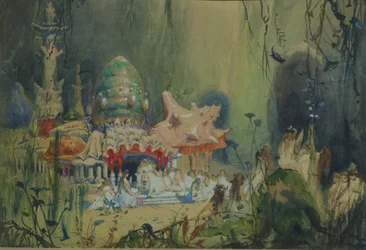 Underwater Kingdom. Stage Design for the Opera Rusalka by A. Dargomyzhsky, 1884