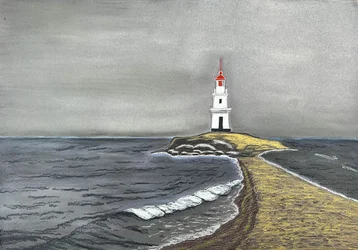 Lighthouse on Coastal Path