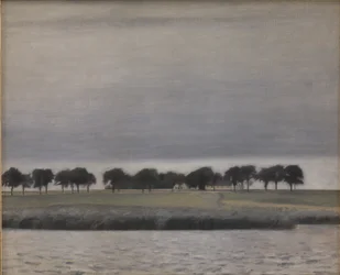 Study for Sun Rain, Gentofte Lake