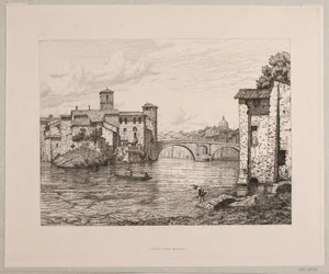 View of Ponte Rotto in Rome