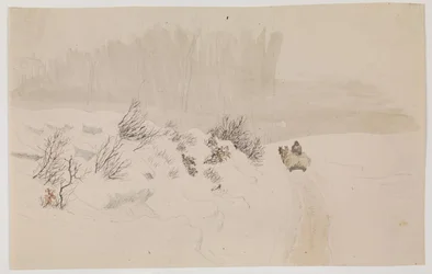 Winter Landscape with Sleigh
