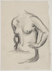 Seated Female Model