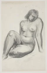Seated Female Model
