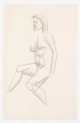 Seated Model, Facing Left