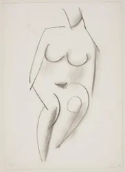 Seated Nude Woman from the Front