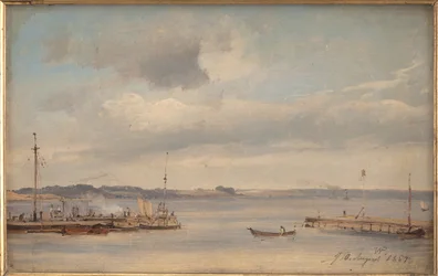 A Boat Harbour. Humlebæk, Zealand