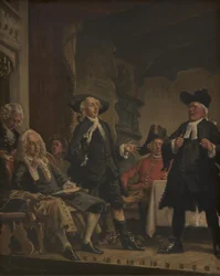 Holberg Observing a Rehearsal of Erasmus Montanus