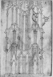 Elevation of the Tower of Laon Cathedral