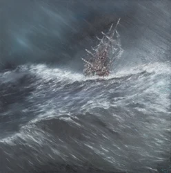 Beagle in a Storm off Cape Horn, Dec. 24th 1832