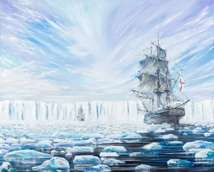 James Clark Ross Discovers Antarctic Ice Shelf Jan 1841
