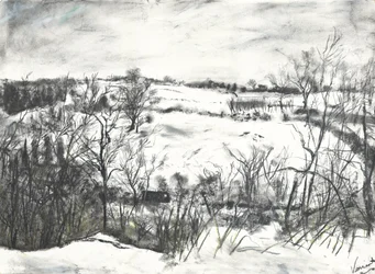 Snow Over Land at Osmotherley