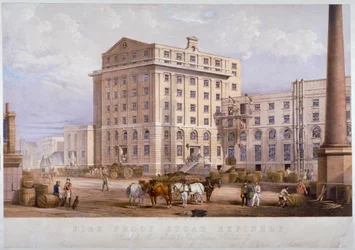Sugar Refinery in Leman Street, Stepney, London, 1851