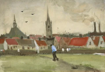 View of The Hague with Nieuwe Kerk