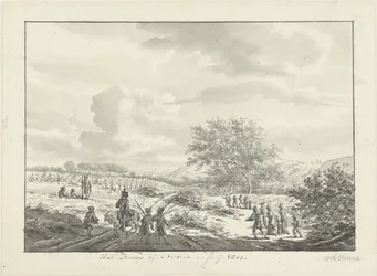 Military Camp in the Dunes Near Overveen in July 1803