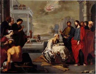 Jesus Miraculously Heals a Paralytic at Capharnaeum