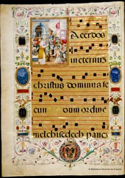 Antiphonary and Gradual of Charles V, Melchizedek