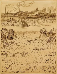 View of Arles over the Cornfields