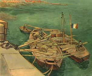 Boats on the Rhône, August 1888, 1947