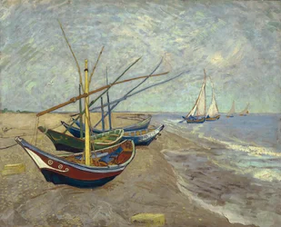 Fishing Boats on the Beach at Saintes-Maries-de-la-Mer