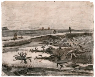 Landscape with Bog Trunks (Field Work)
