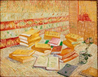 The Yellow Books or Parisian Romances. Painting by Vincent Van Gogh. Baden-Baden, private collection