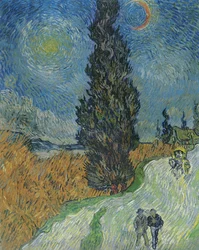 Road with Cypresses