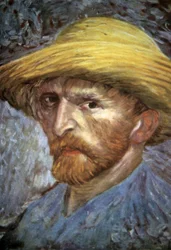 Self Portrait with Straw Hat