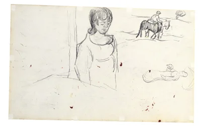 Studies of Woman and Peasant Landscape