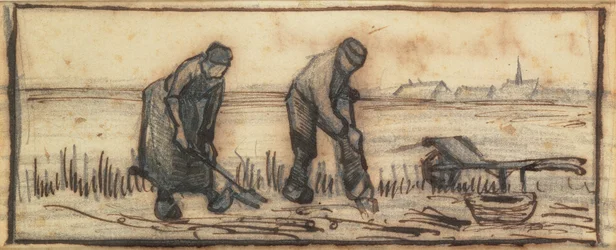 The Potato Harvest, from a Series of Four Drawings Representing the Four Seasons