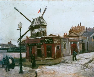 The Windmill of the Galette Seen from Rue Girardon