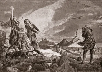 Spanish War of Independence: Funeral in La Moncloa, Madrid on May 3