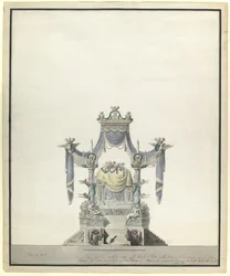 Catafalque for the Empress Catherine the Great 1729-1796, 1796