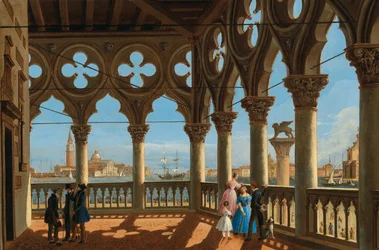 View of the Bacino di San Marco from the Loggia of the Palazzo Ducale, Venice