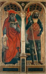 Saints Jerome and Alexander. Polyptych from the Santa Maria delle Grazie