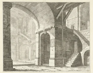 View of a High Space from a Corridor