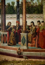 Cycle of the Life of Saint Ursula: the Return of the Ambassadors to the King of England (detail)