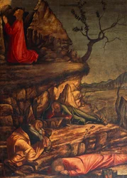 Jesus in the Garden of Gethsemane or Prayer in the Garden