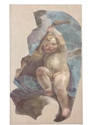 Frescos of angels, originally from St. Augustinus church