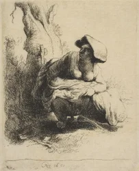 A Woman Making Water, late 18th-early 19th century