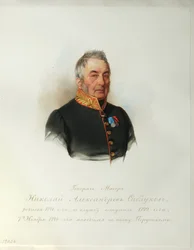 Portrait of General Nikolai Alexandrovich Sablukov (1776-1848) (From the Album of the Imperial Horse Guards)