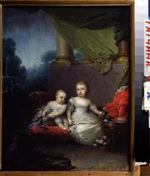 Portrait of Grand Duchess Anna Pavlovna and Grand Duke Nicholas Pavlovich as Children