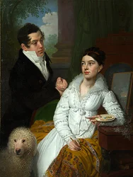 Portrait of Princess Alexandra Gregorievna and Prince Aleksey Alexandrovich Lobanov Rostovsky