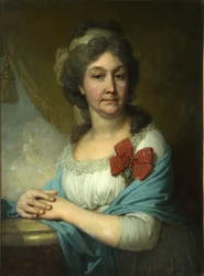 Portrait of baroness Varvara Vasilyeva, 1800