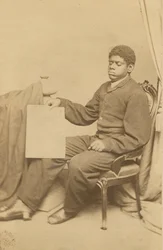 Carte-de-visite of Thomas Wiggins, also known as Blind Tom, ca. 1870
