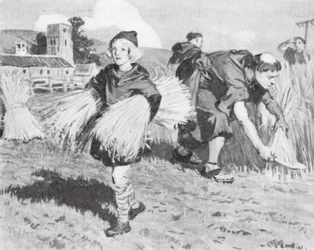 Bede in the harvest-field